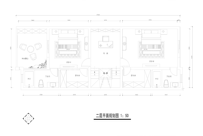 闵行区红醍半岛450平新中式风格别墅装修效果图