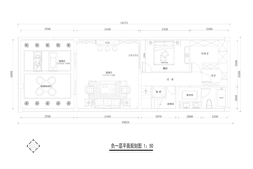 闵行区红醍半岛450平新中式风格别墅装修效果图